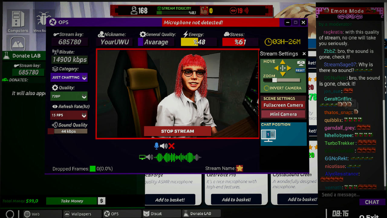 主播生活模拟器2 Streamer Life Simulator 2 主播人生模拟器 2 v0.151.20250315+脑腐更新 免安装中文版[5.47GB]【B4867】